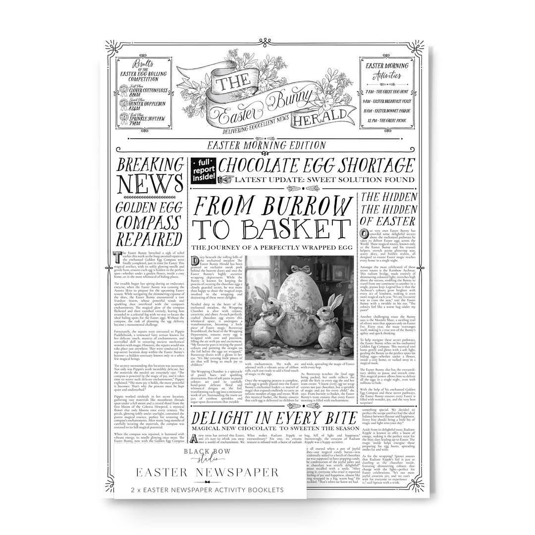 Easter Newspaper Activity Booklet - Set of 2