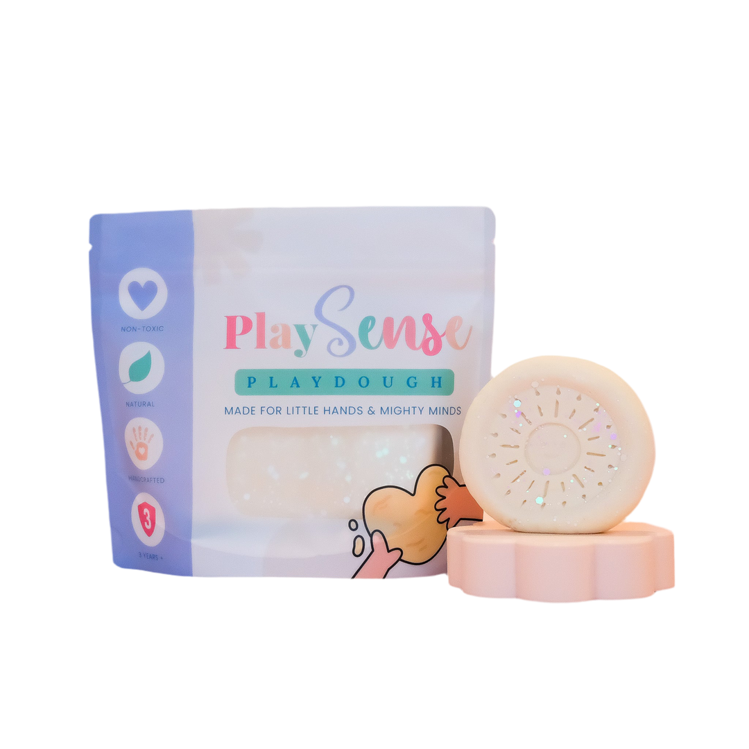 Glitter Dough | White | Coconut Scented