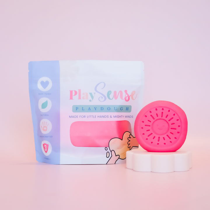 Play Sense Dough | Bright Pink | Raspberry Candy Scented