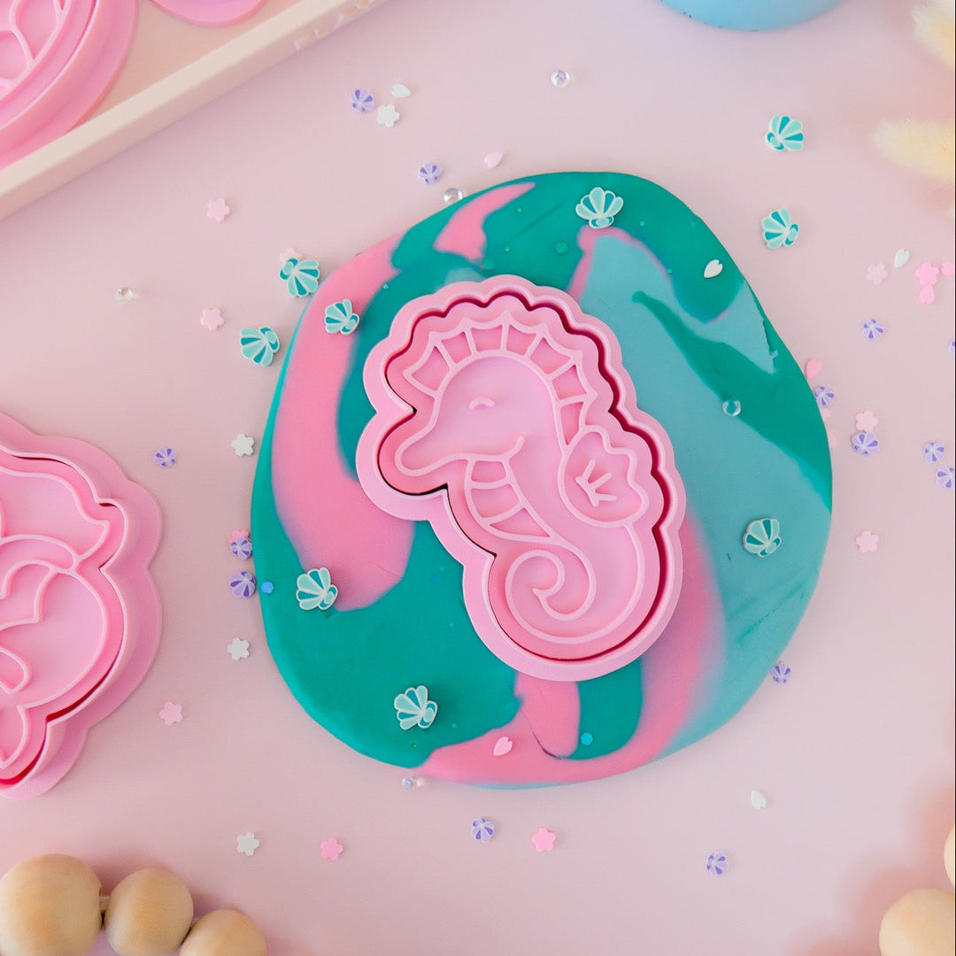Eco Playdough Stamp | Mermaid Seahorse
