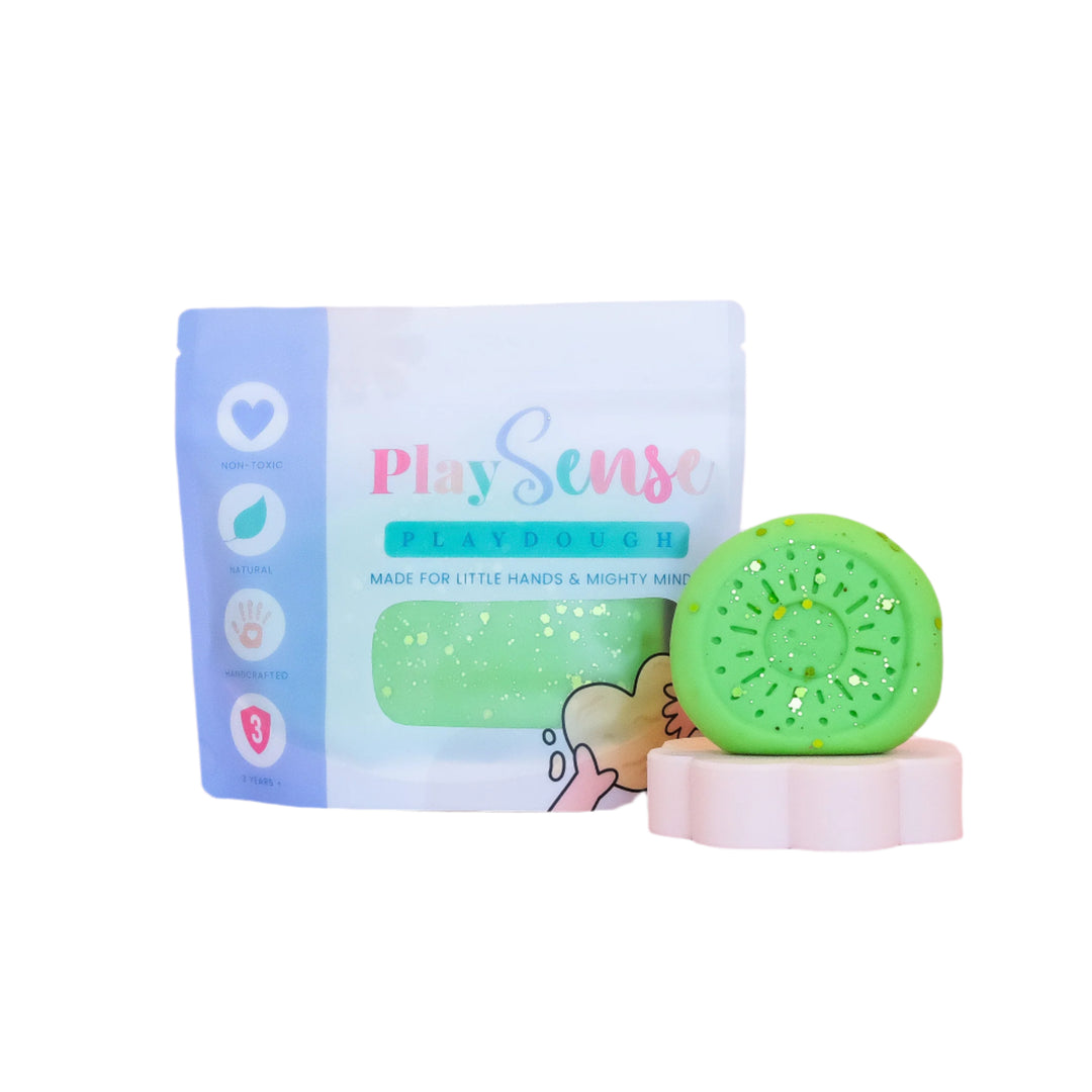 Glitter Dough | Pastel Green | Fresh Cucumber Scented