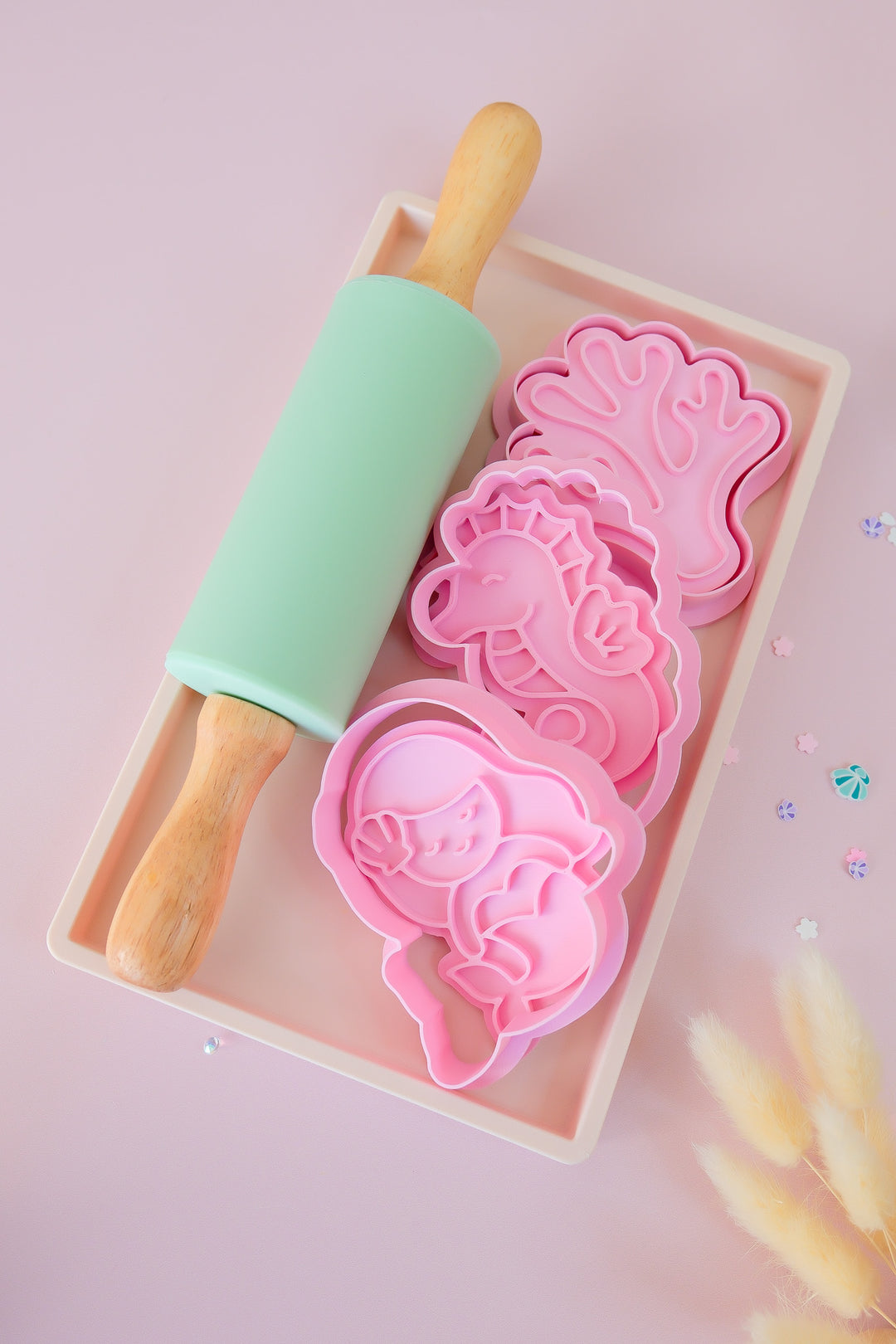 Eco Playdough Stamp | Mermaid Seahorse