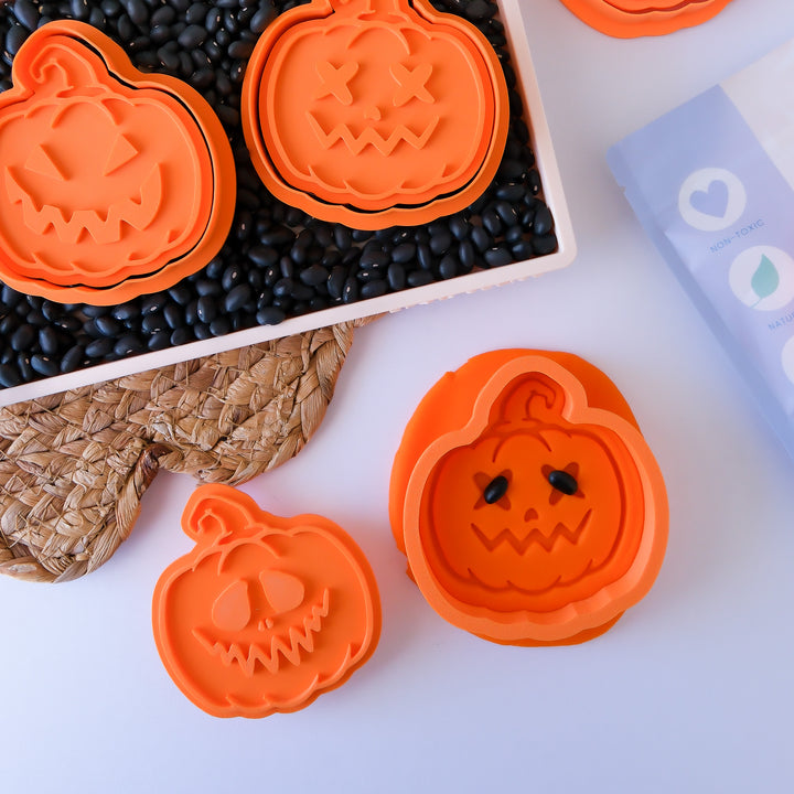 Eco Playdough Stamp | Halloween Pumpkin Three