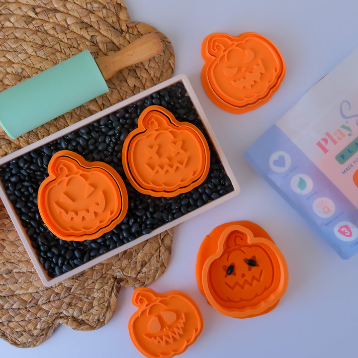 Eco Playdough Stamp | Halloween Pumpkin | Set of 3