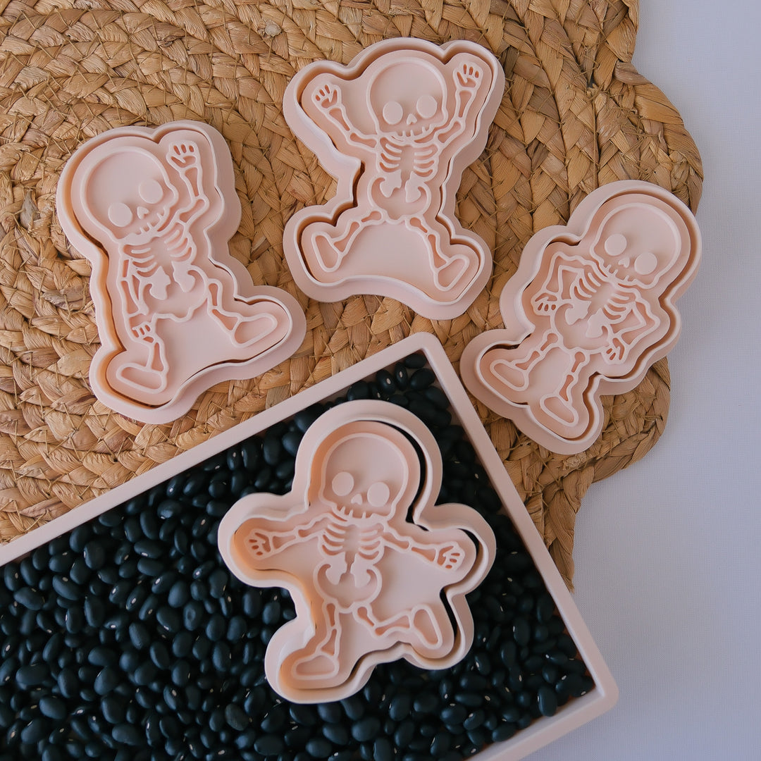 Eco Playdough Stamp | Halloween | Dancing Skeleton Two