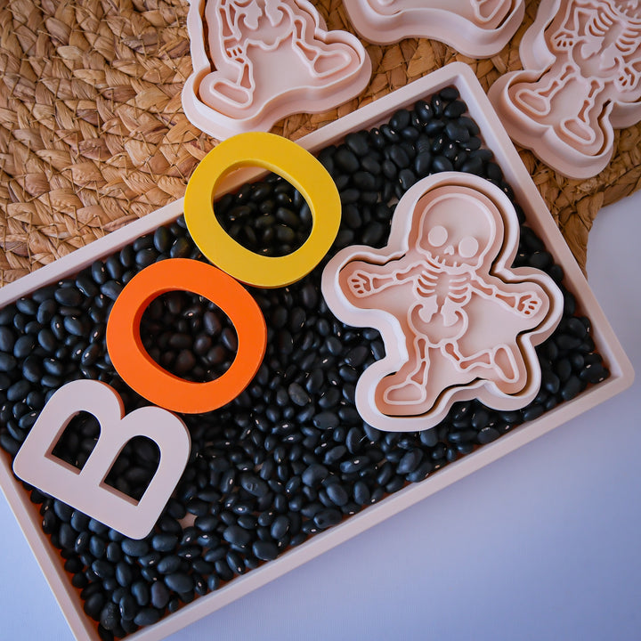 Eco Playdough Stamp | Halloween | Dancing Skeleton Three