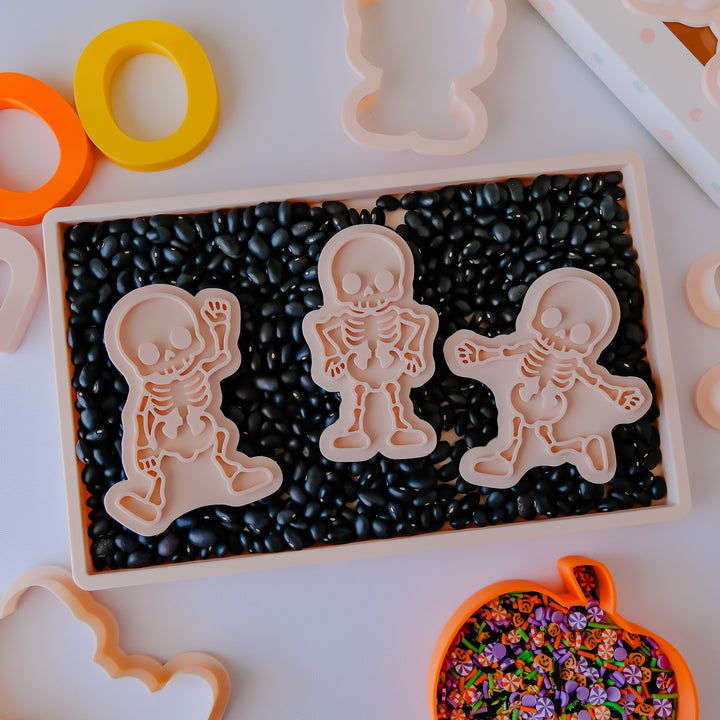 Eco Playdough Stamp | Halloween | Dancing Skeleton Two