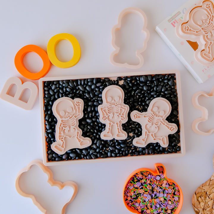 Eco Playdough Stamp | Halloween Skeleton | Set of 4
