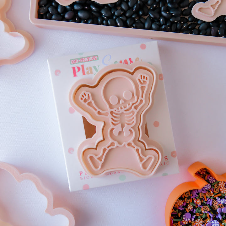 Eco Playdough Stamp | Halloween | Dancing Skeleton One