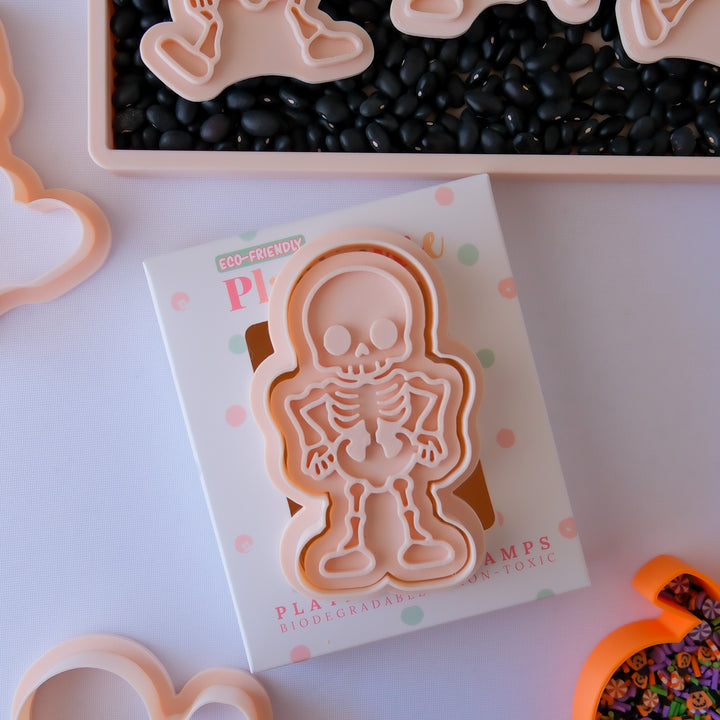 Eco Playdough Stamp | Halloween | Dancing Skeleton Four
