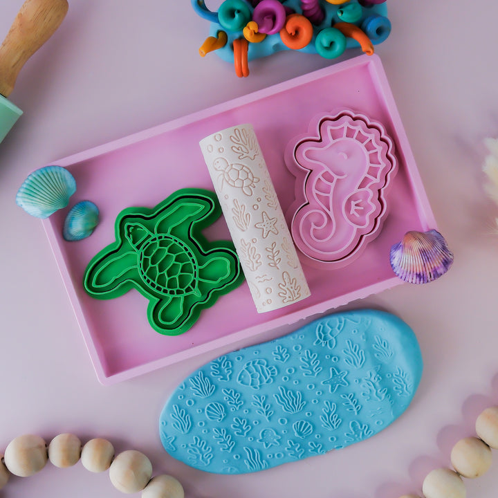Eco Textured Roller | Ocean Life