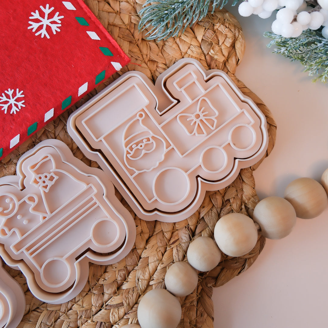 Eco Playdough Stamp Set | Christmas | Santa's Train