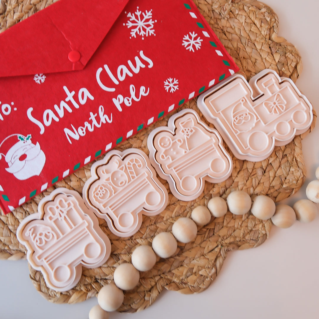 Eco Playdough Stamp Set | Christmas | Santa's Train