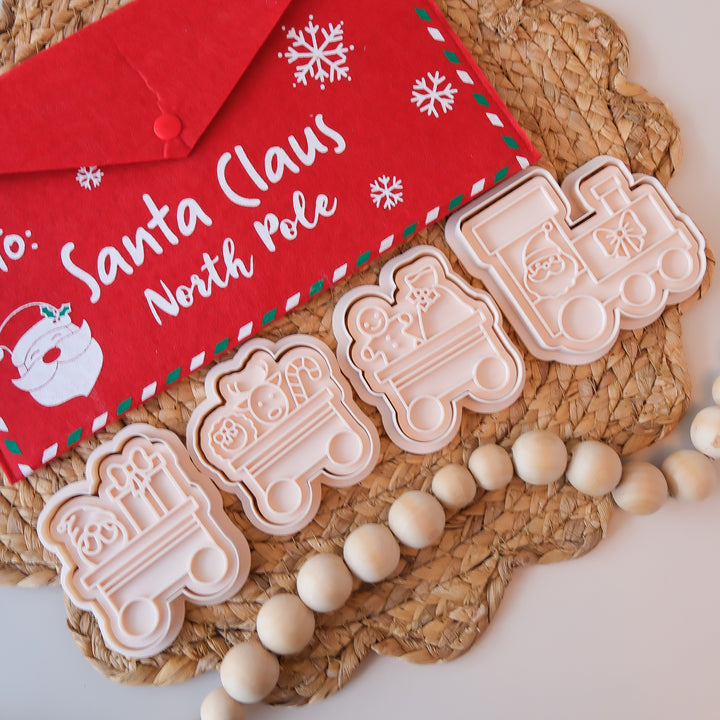 Eco Playdough Stamp Set | Christmas | Santa's Train
