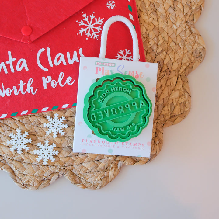 Eco Playdough Stamp | Christmas | North Pole Approved Stamp