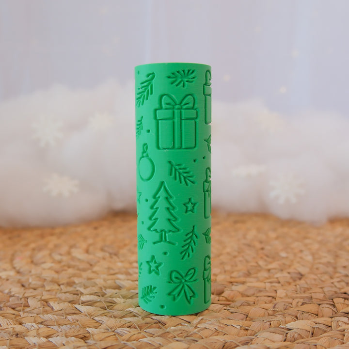 Eco Textured Roller | Christmas | Holly Jolly