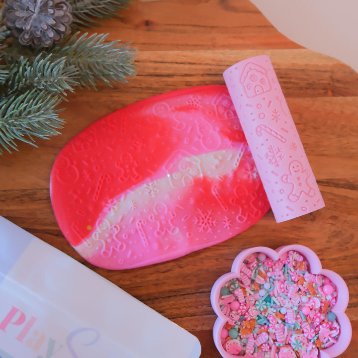 Eco Textured Roller | Christmas | Candy Cane Lane