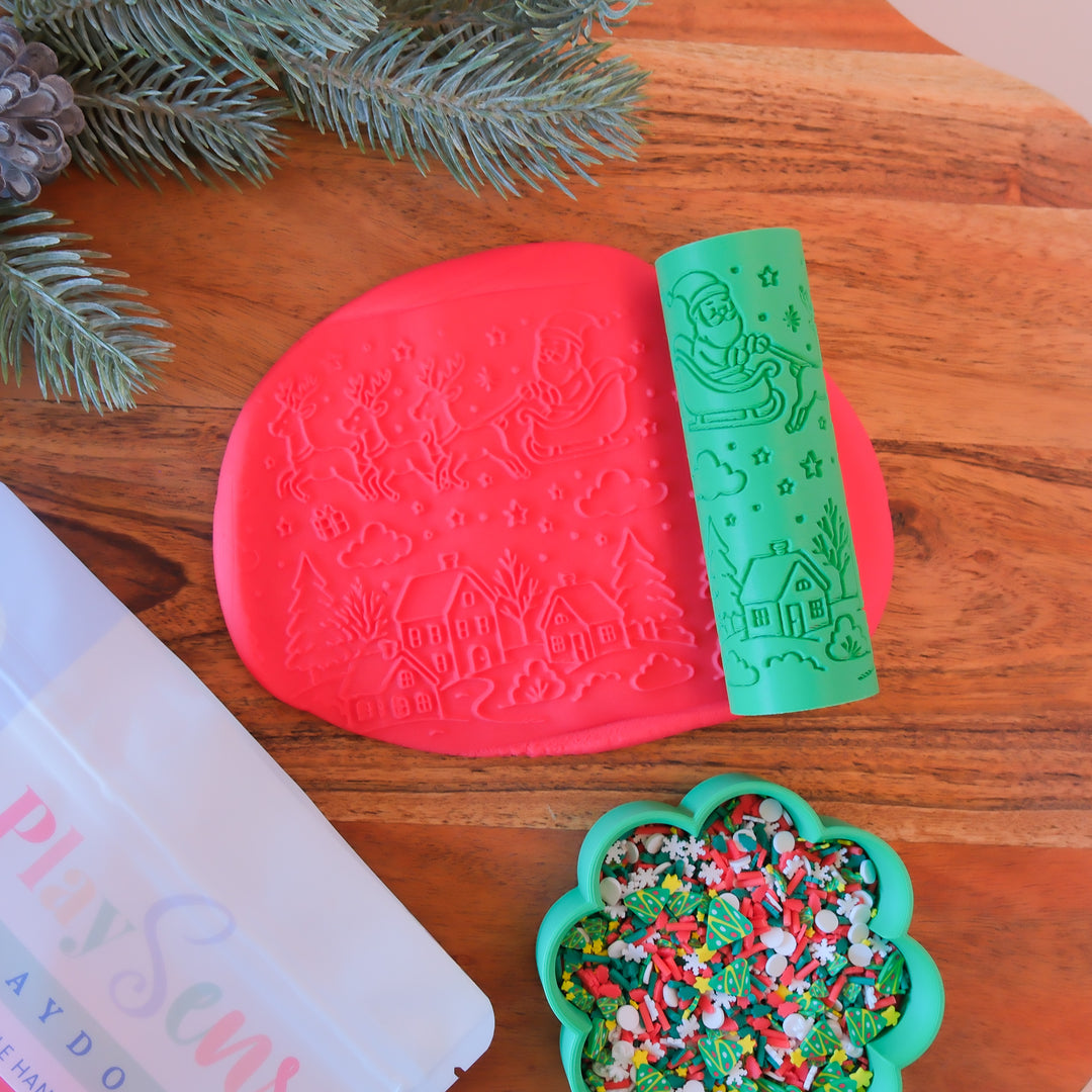 Eco Textured Roller | Christmas | Santa Story Scene