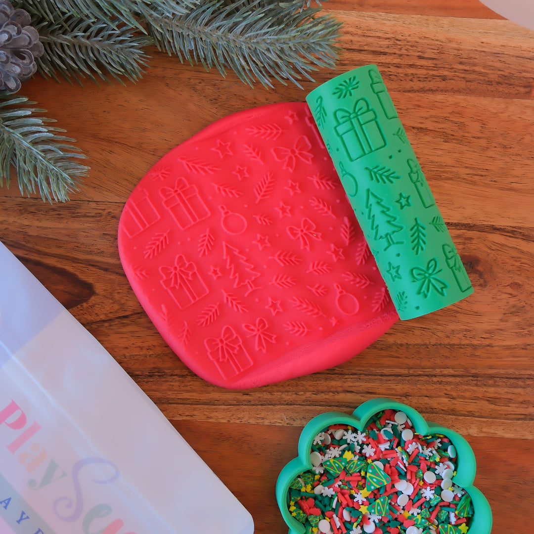 Eco Textured Roller | Christmas | Holly Jolly