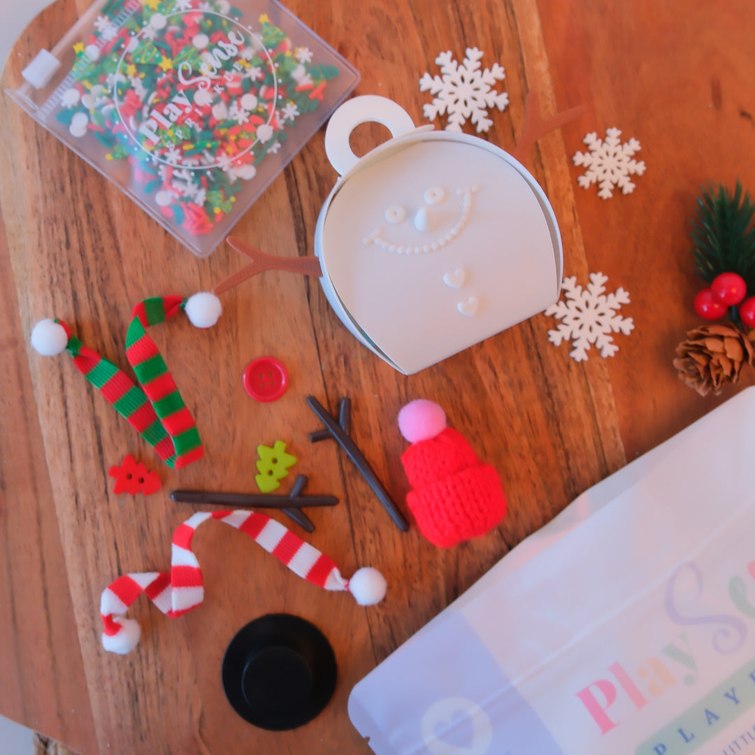 Snowman Playdough Kit