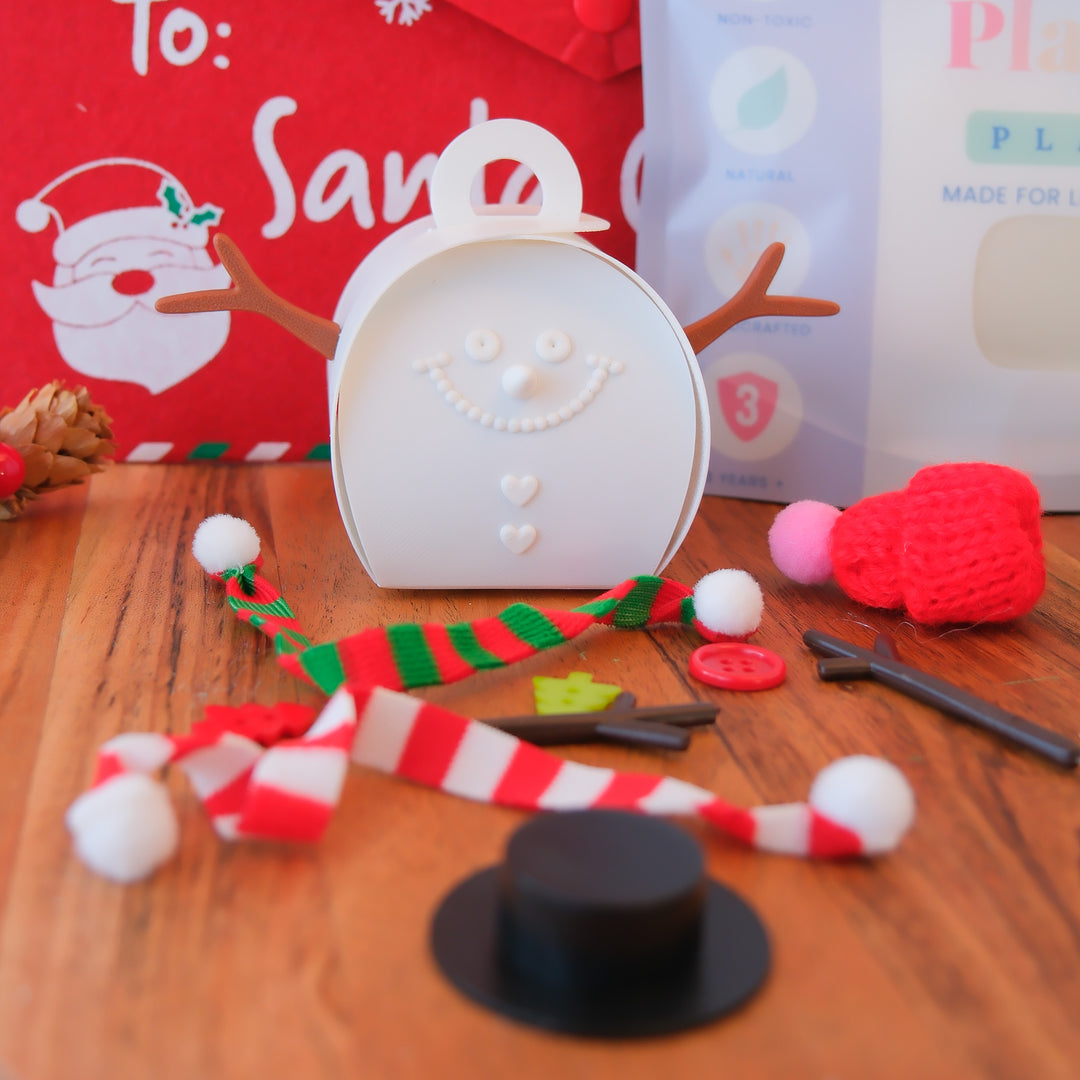 Snowman Playdough Kit