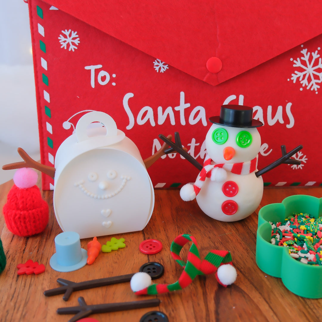 Snowman Playdough Kit