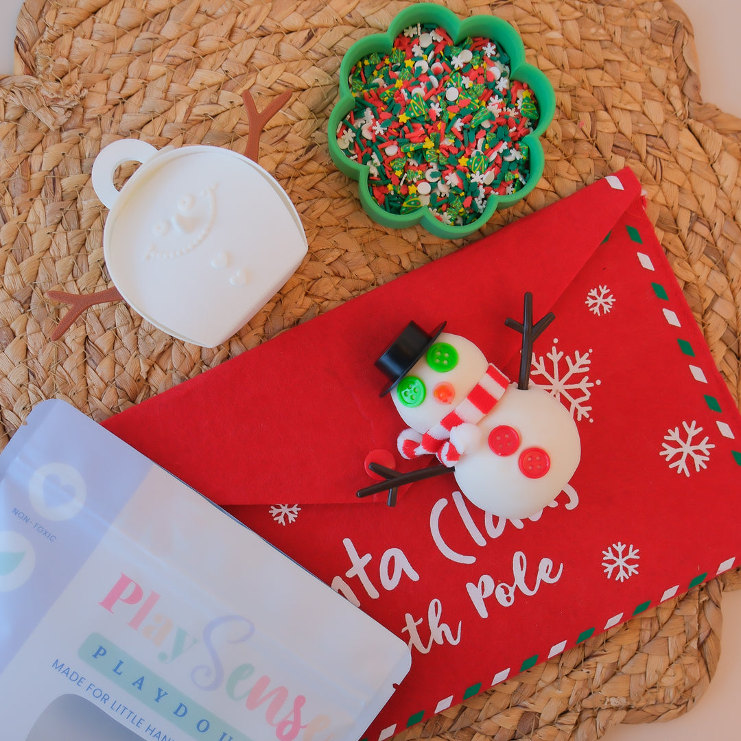 Christmas Playdough | Snowman White | Sherbet Scented