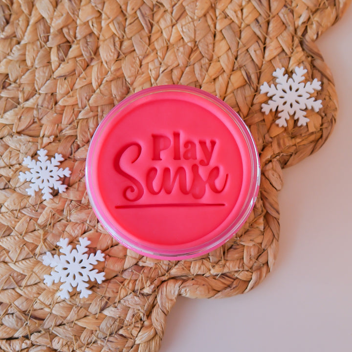 Christmas Playdough | Merry & Bright Pink | Raspberry Candy Scented