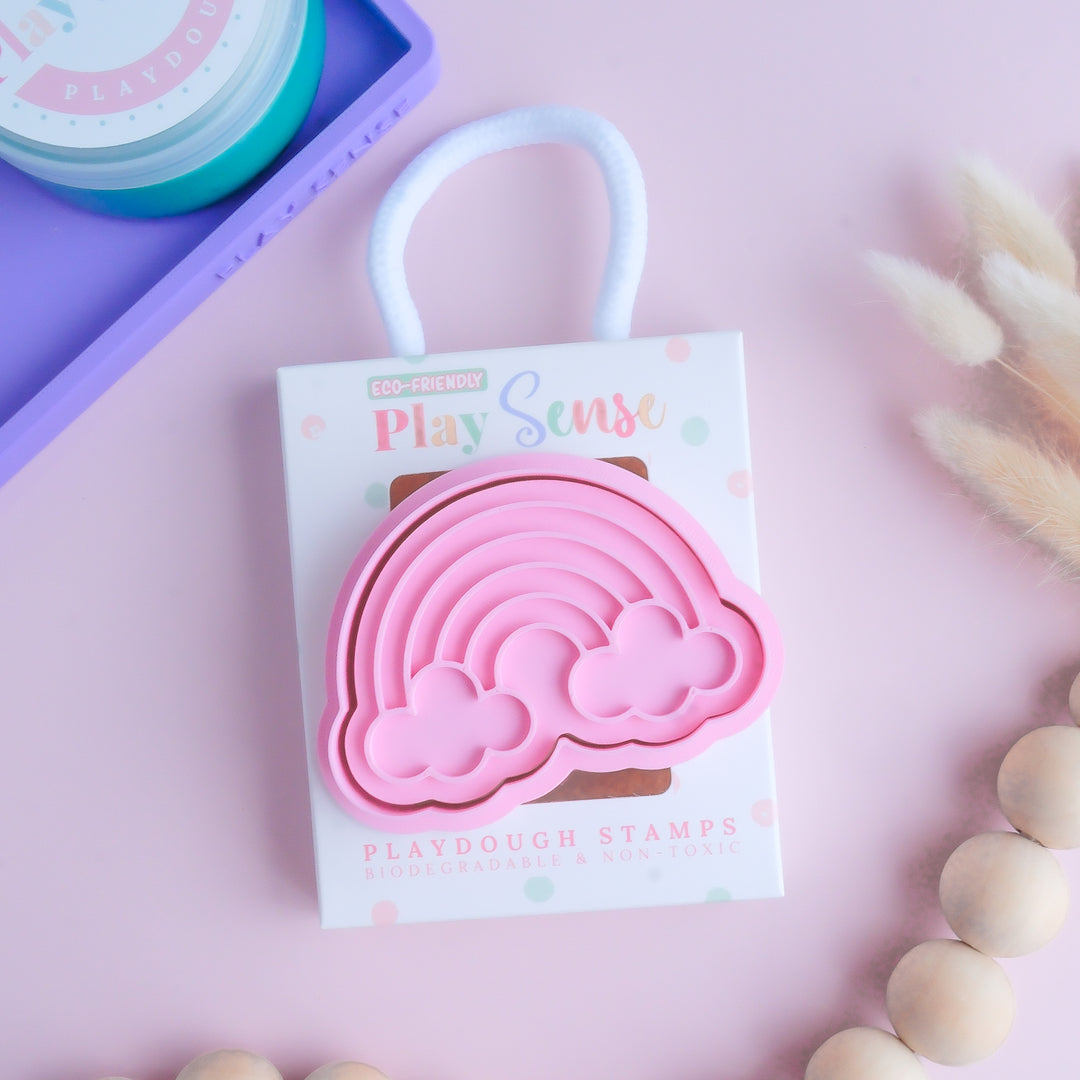 Eco Playdough Stamp | Rainbows