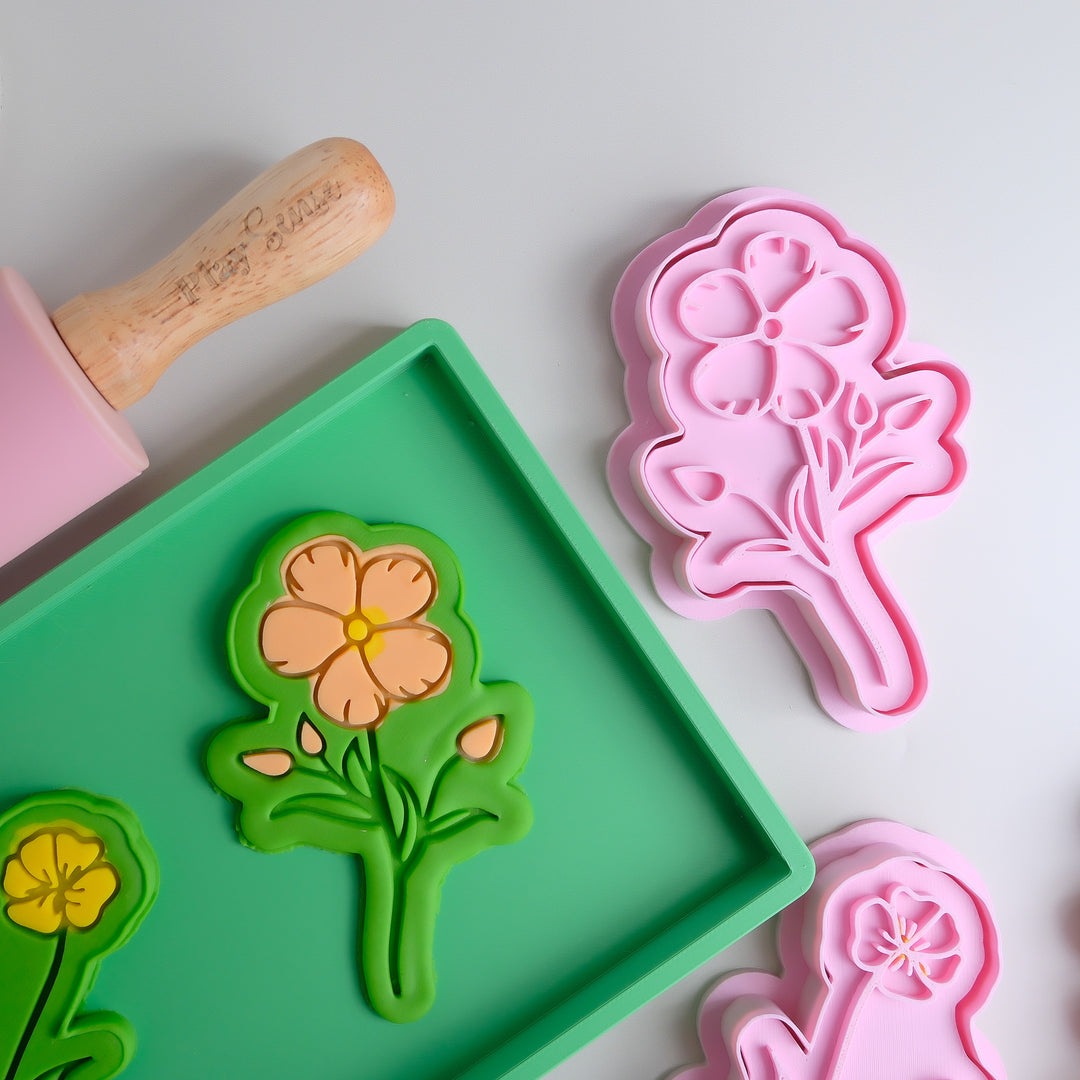 Eco Playdough Stamp | Flowers