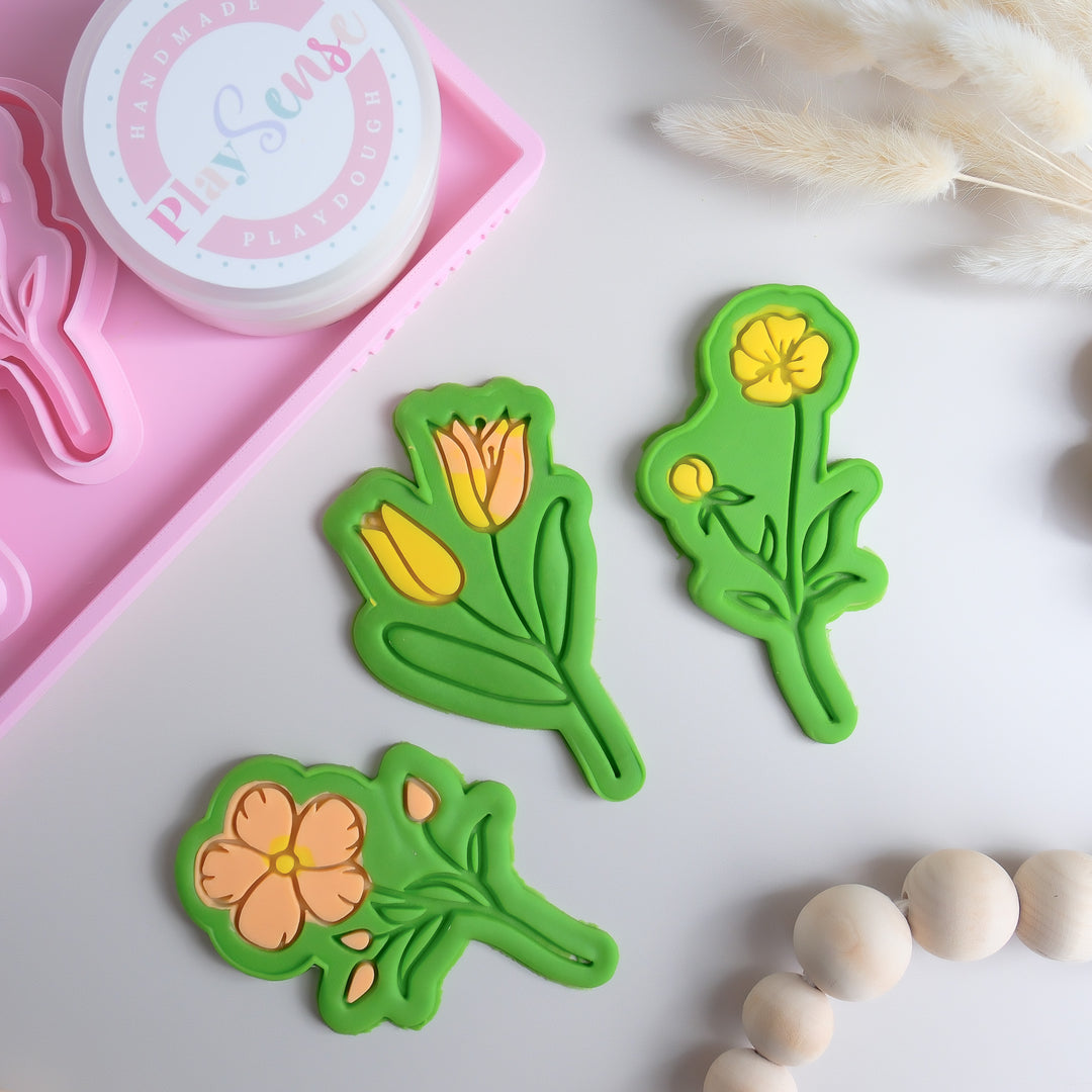 Eco Playdough Stamp | Flowers