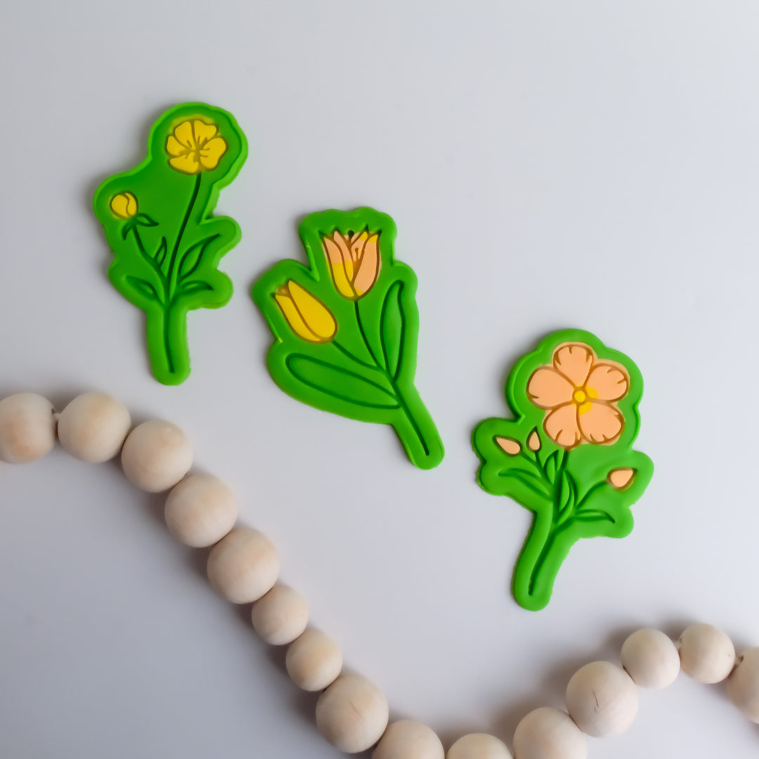 Eco Playdough Stamp | Flowers