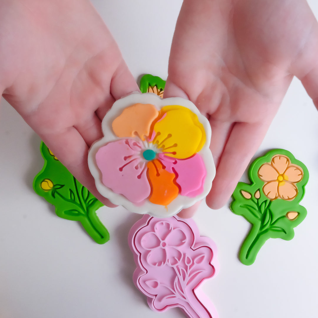 Eco Playdough Stamp | Flowers