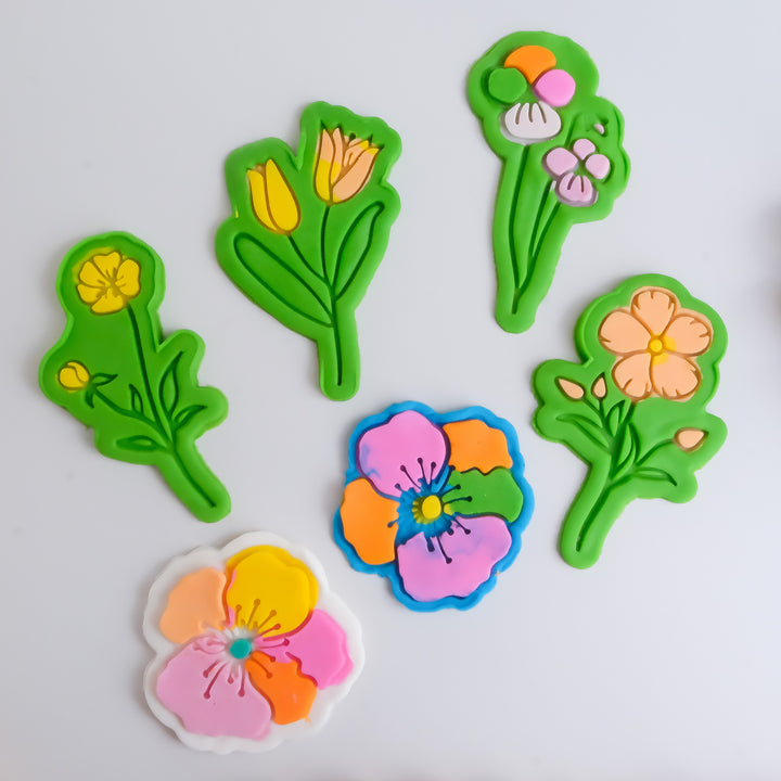 Eco Playdough Stamp | Flowers