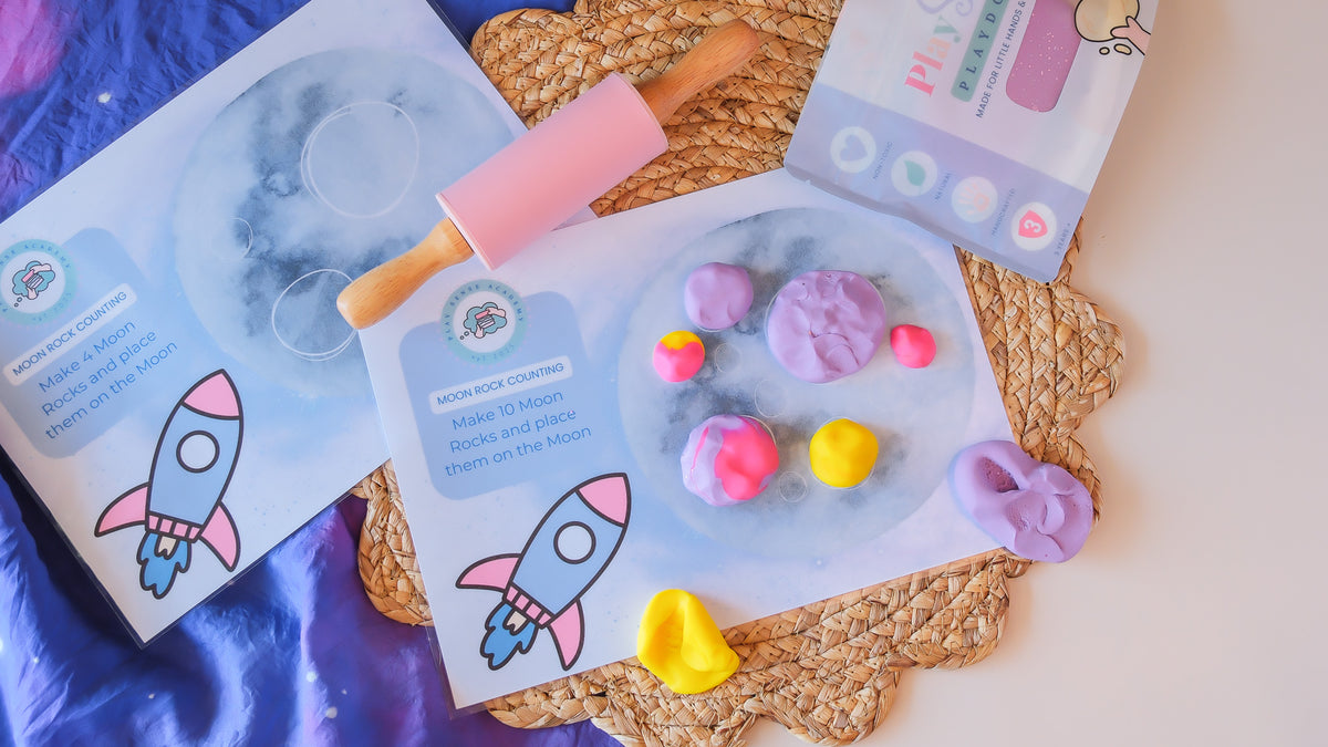 Counting Rocks Placemats Moon Rock Counting – Play Sense