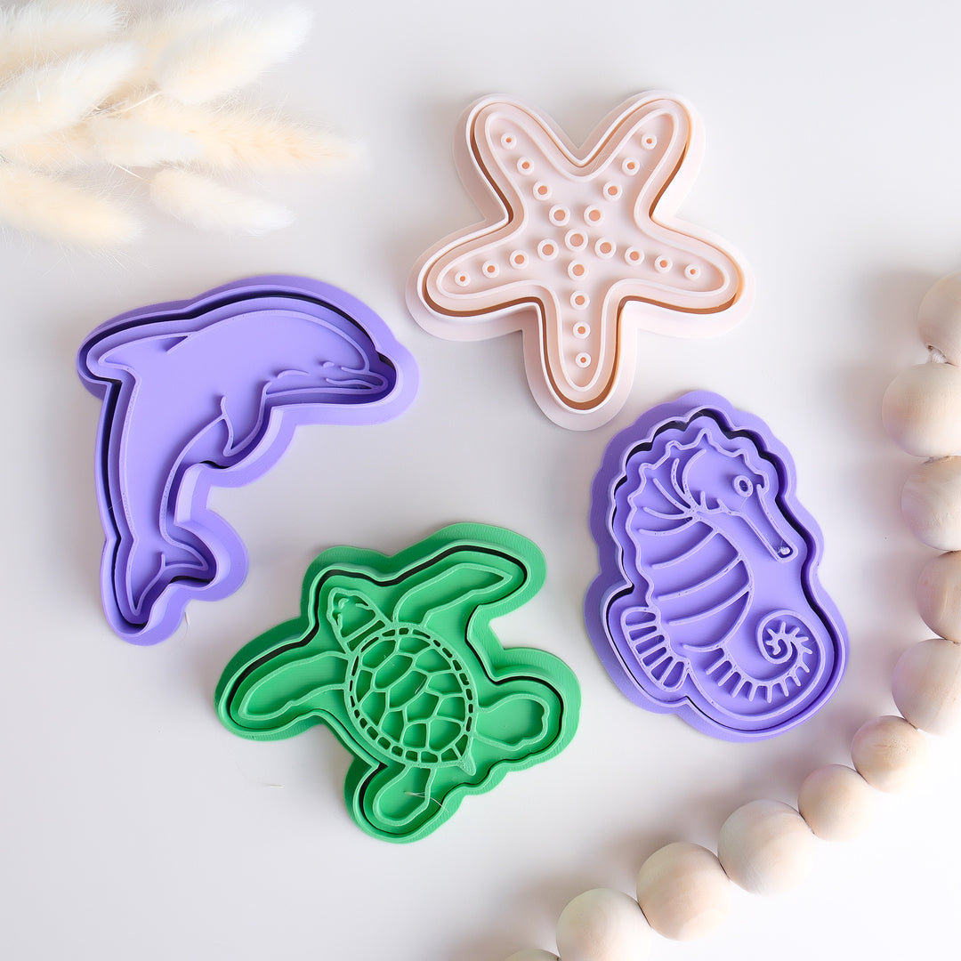 Eco Playdough Stamp | Beach & Sea Life