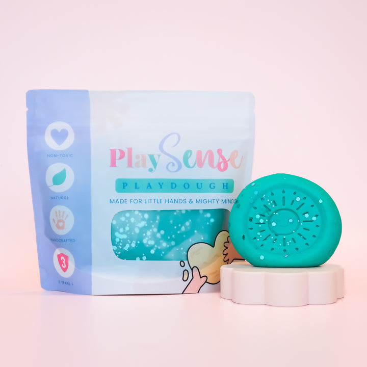 Glitter Dough | Teal | Sour Lolly Scented