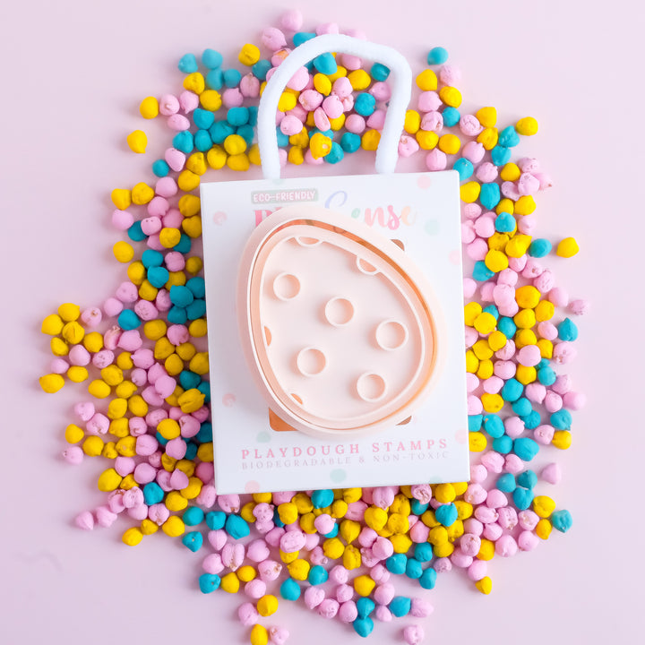 Eco Playdough Stamp | Easter Egg Dots