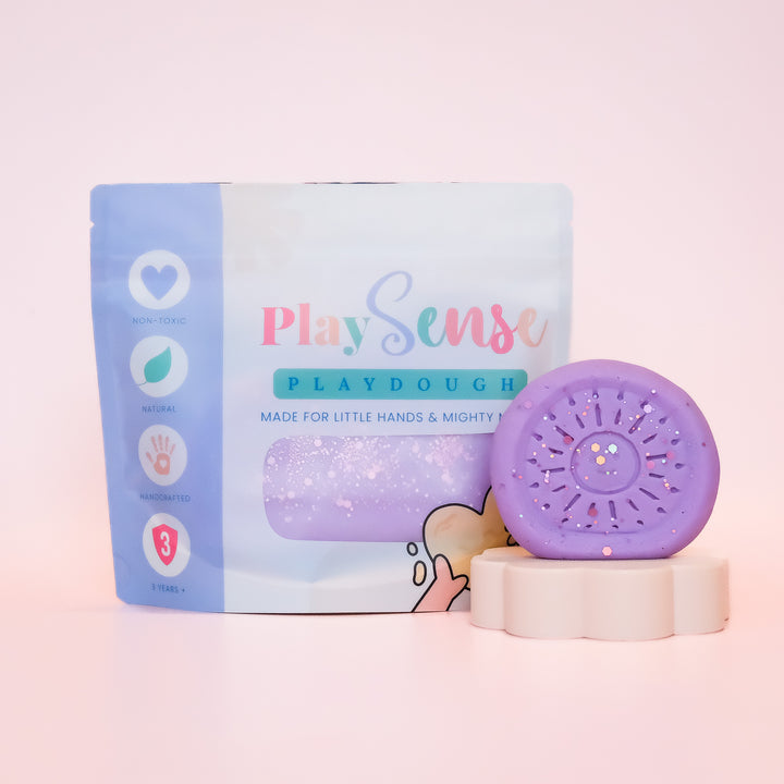 Glitter Dough | Pastel Purple | Bubblegum Scented