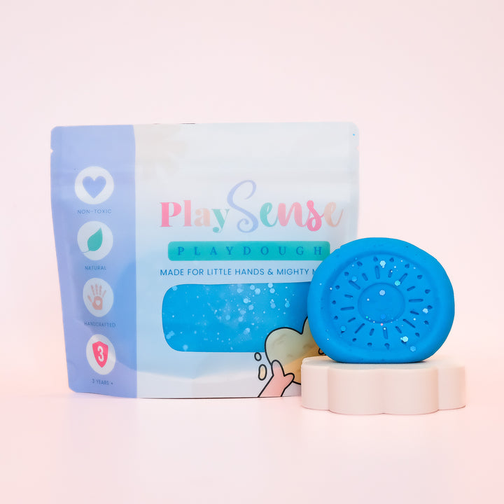 Glitter Dough | Blue | Blue Slushie Scented