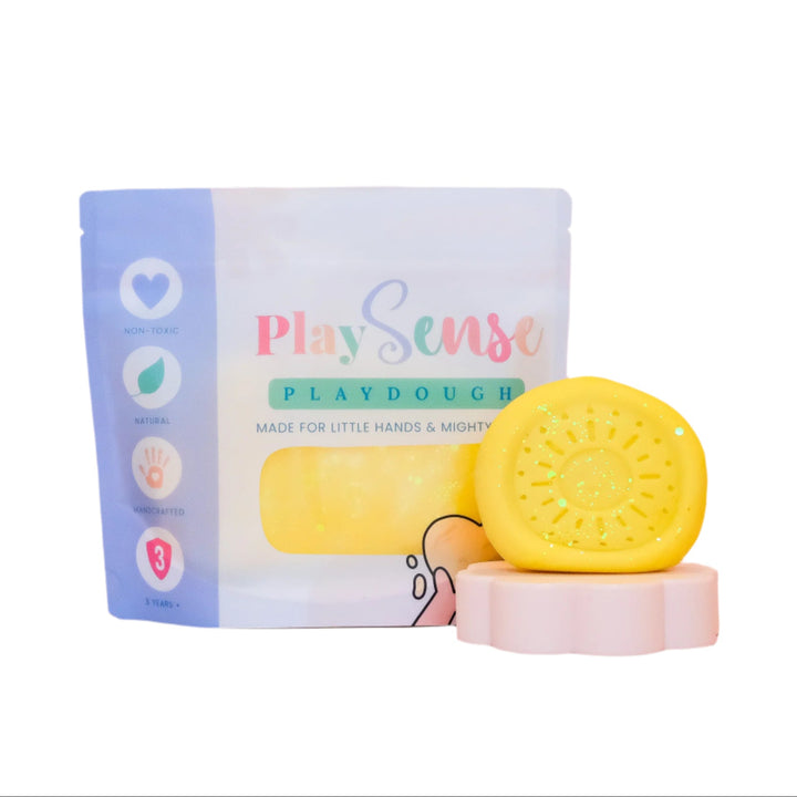Glitter Dough | Yellow | Banana Paddlepop Scented