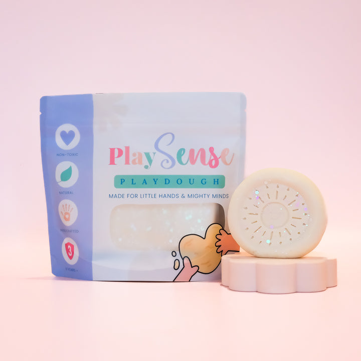 Glitter Dough | White | Coconut Scented