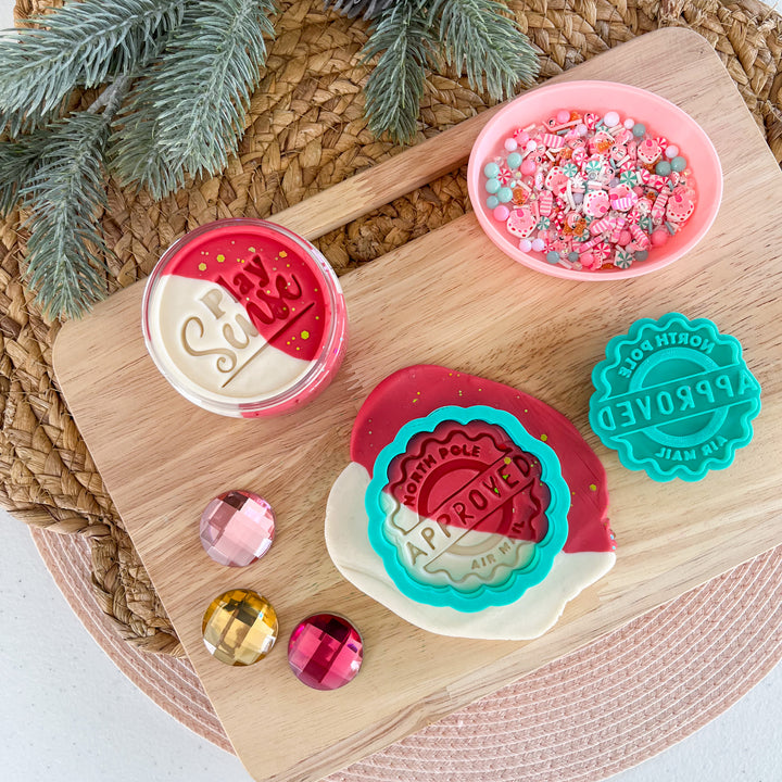Eco Playdough Stamp | Christmas | North Pole Approved Stamp