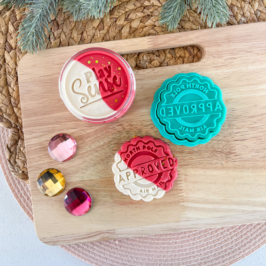 Eco Playdough Stamp | Christmas | North Pole Approved Stamp