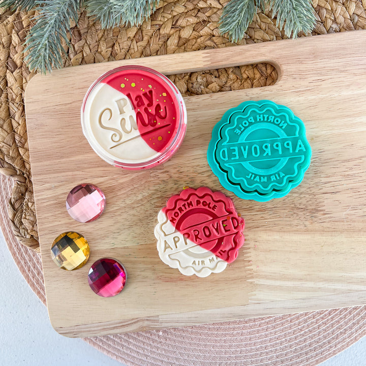 Eco Playdough Stamp | Christmas | North Pole Approved Stamp
