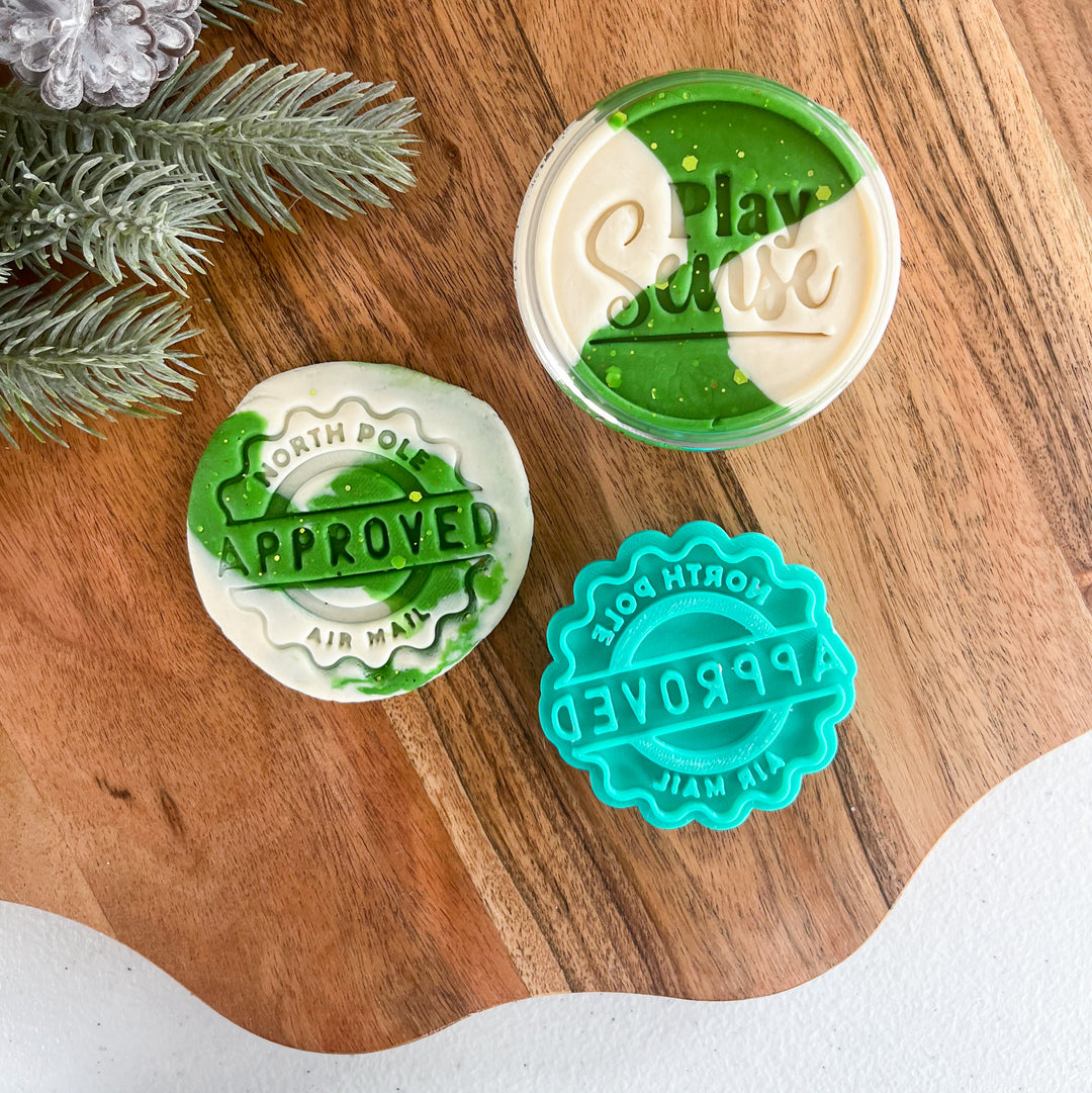 Eco Playdough Stamp | Christmas | North Pole Approved Stamp