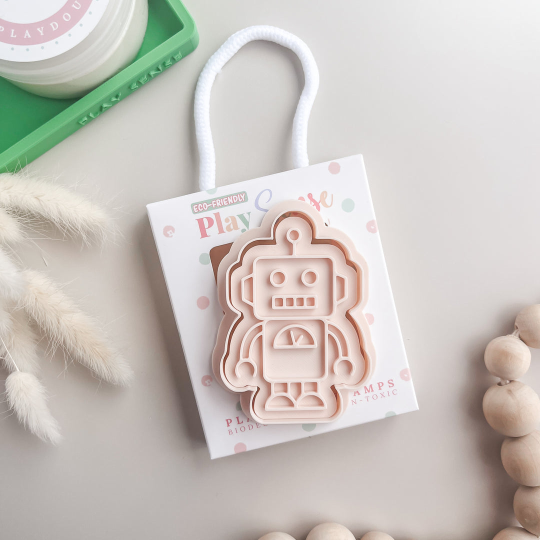 Eco Playdough Stamp | Robots