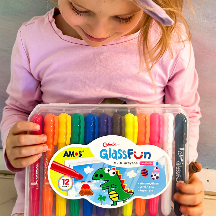 Glass Fun Crayons | 12 Pack