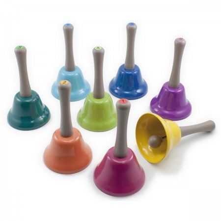 Rainbow Musical Hand Bells | 8 Piece Set