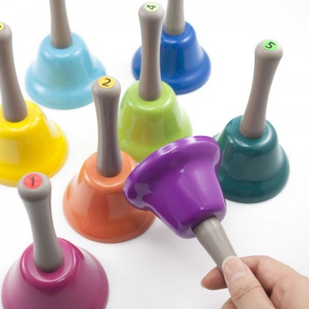 Rainbow Musical Hand Bells | 8 Piece Set